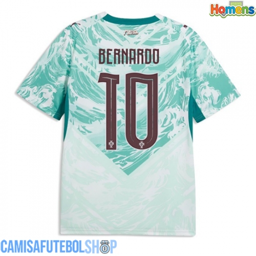 Camisa de time de futebol Portugal Bernardo Silva #10 Replicas 2º Equipamento Mundo 2026 Manga Curta